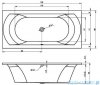 Riho Lima wanna prostokątna 190x90cm nóżki+syfon B053001005/208867/208869